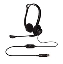 Logitech 960 USB Headset (PC/Mac) with Noise-Canceling Mic in Black