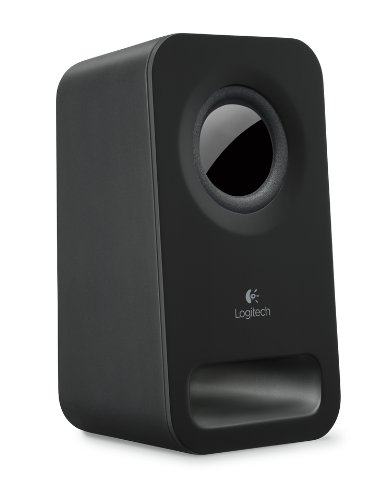 Logitech Z150 Compact Stereo Speakers with Headphone Jack in Black