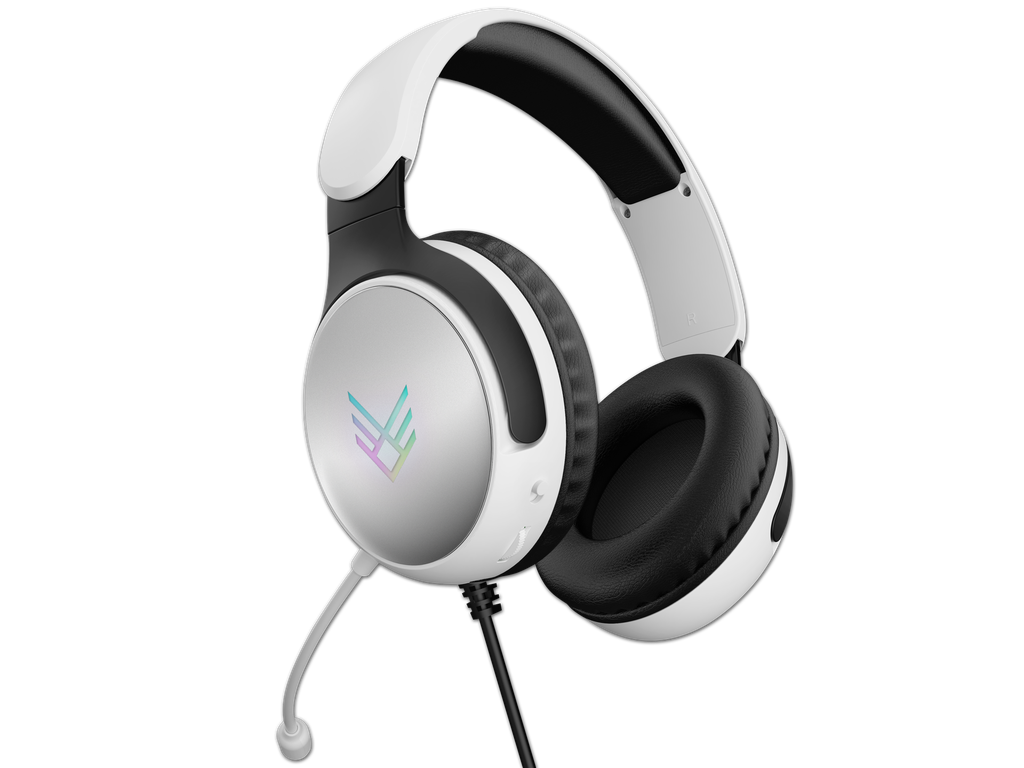 Audeeo Vanguard Active Precision Wired Gaming Headphones - White
