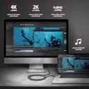 AXAGON RVC-HI2MC USB-C Zu HDMI 2.0 Adapter 4K/60Hz Aluminum - 1.8...