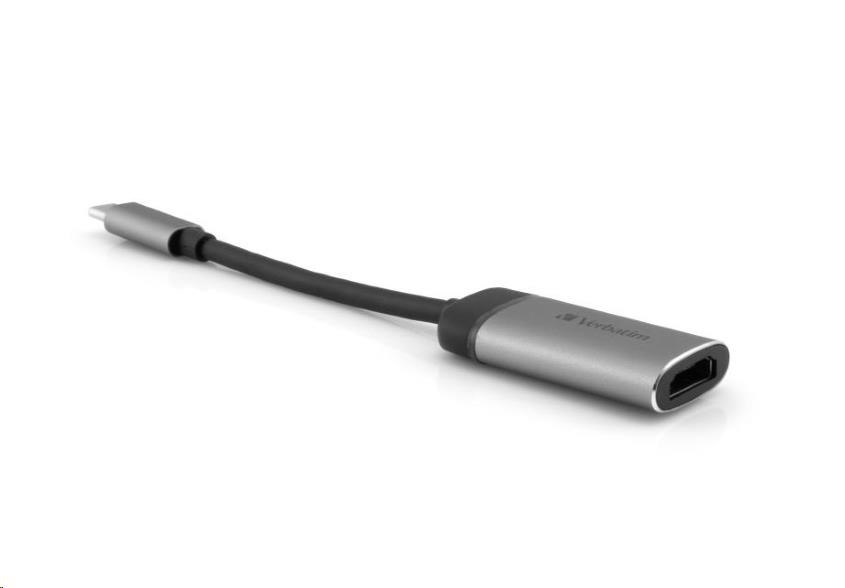 VERBATIM USB-C HUB, 1X HDMI 4K - SLIMLINE, InkL. USB-C KABEL, BLISTER