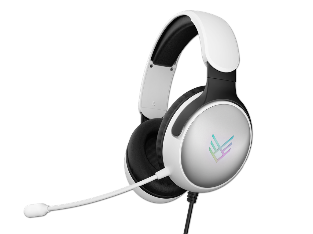 Audeeo Vanguard Active Precision Wired Gaming Headphones - White