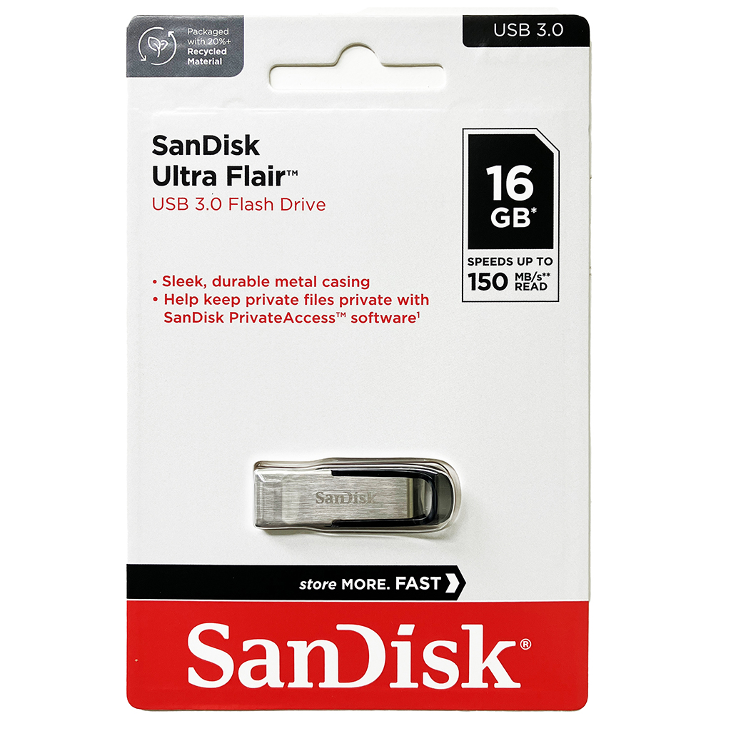 SanDisk 16GB ULTRA FLAIR USB-3.0