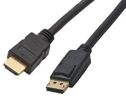 Display Port to HDMI Cable - 1.0M Black