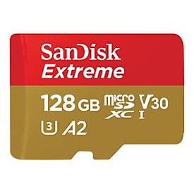 Sandisk Extreme MicroSDXC UHS-I U3 V30 Memory Card, 128GB 190MB/s 90MB/s