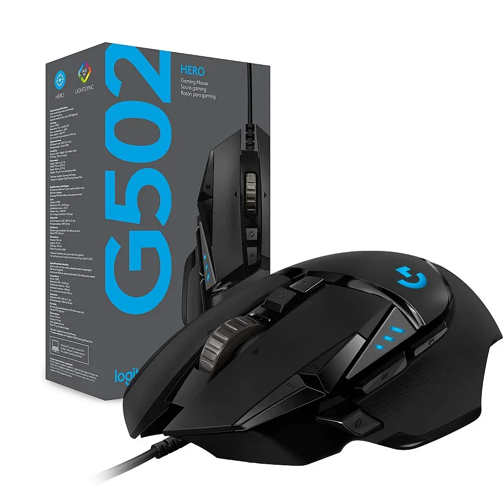 Logitech G502 Gaming Mouse (Hero) USB