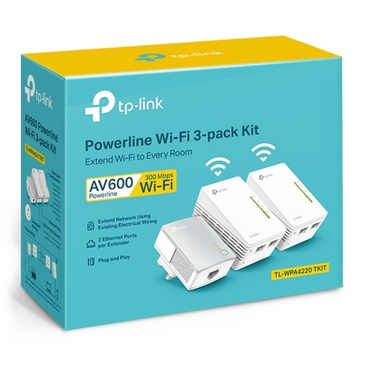 TP-Link TL-WPA4220 (UK) KIT Powerline 3-PACK
