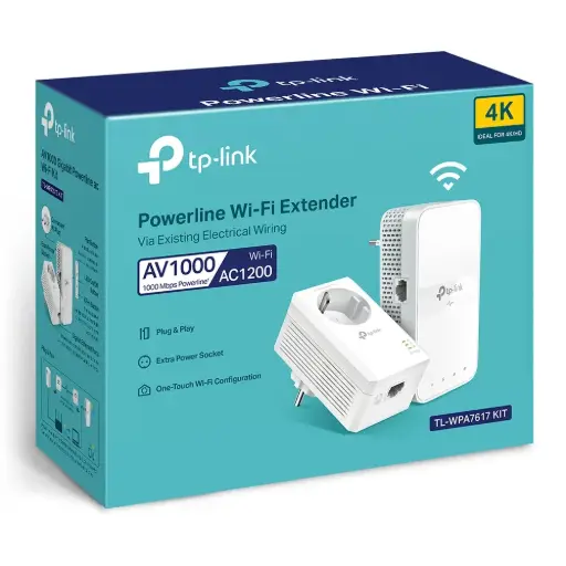 [TPL-PWRLINE-7617] TP-Link TL-WPA7617KIT Gigabit Passthrough Powerline ac Wi-Fi Kit