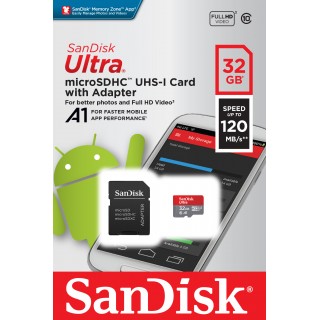 [SDSQUA4-032G-GN6MA]  SanDisk MicroSDHC Ultra 32GB 