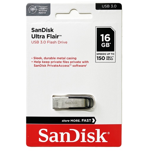 [SDCZ73-016G-G46] SanDisk 16GB ULTRA FLAIR USB-3.0