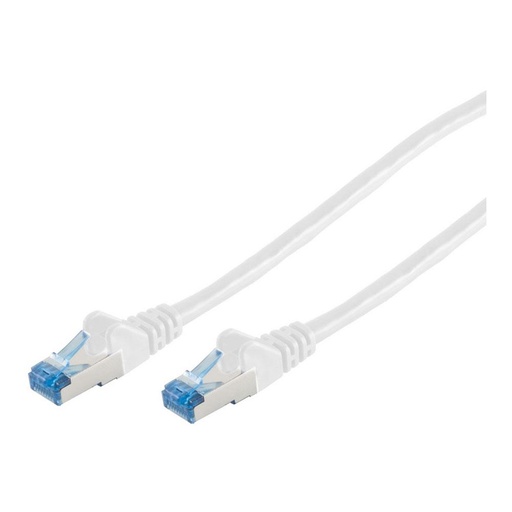 Patch Cable CAT6a RJ45 S/FTP PiMF 1m White 