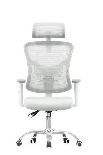 Office Chair -Ergonomic Spinner White 130 Kg 